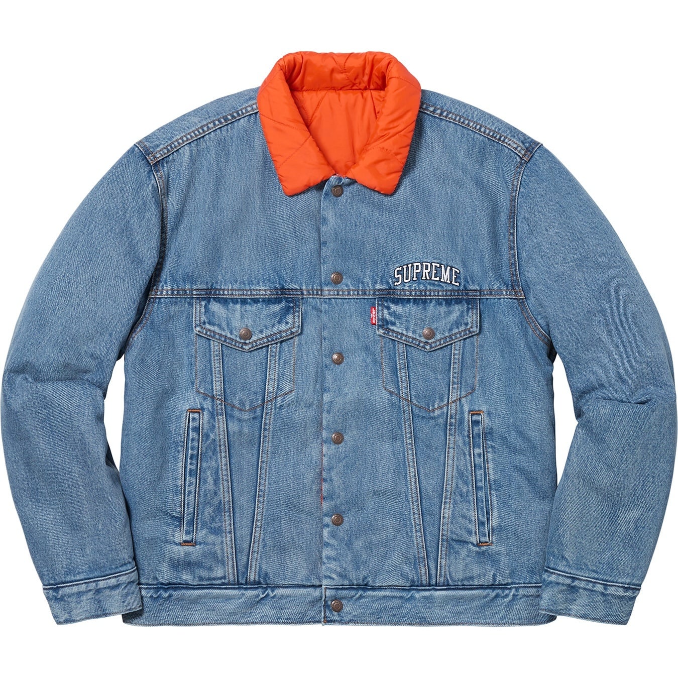 Supreme®/Levi's® Quilted Reversible Trucker Jacket view 16